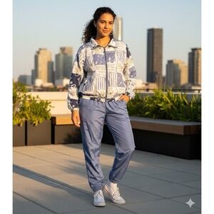 Out Brook Women Outfit Size L Navy Blue Long Sleeve Zipper